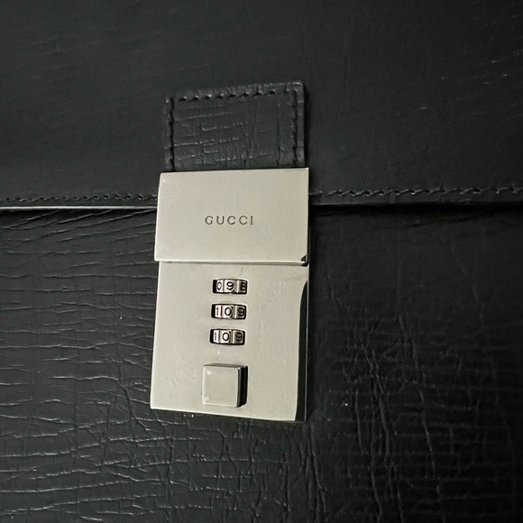 Gucci Black Leather Breifcase - Picture 2 of 8